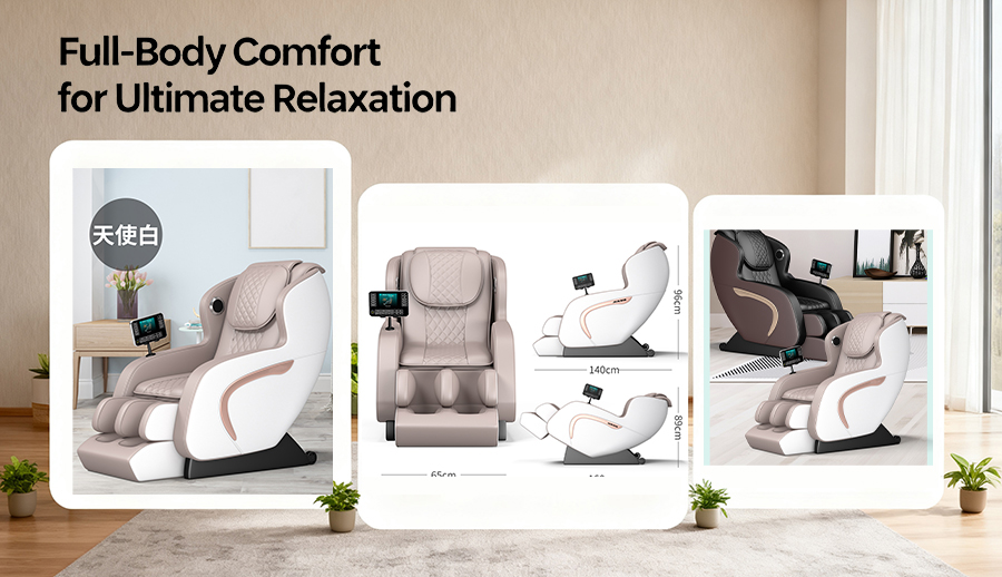 JMA0014 home massage chair in full zero gravity position for ultimate relaxation