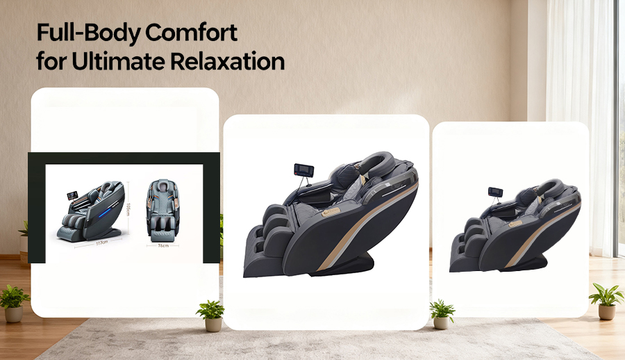 Jiama JMA0007 voice control home massage chair white leather China factory 2025