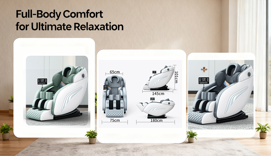 Jiama JMA0012 home massage chair LED light therapy panel close-up factory direct